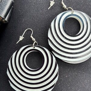 Affordable Fashion Finds Monochrome Striped Earrings
